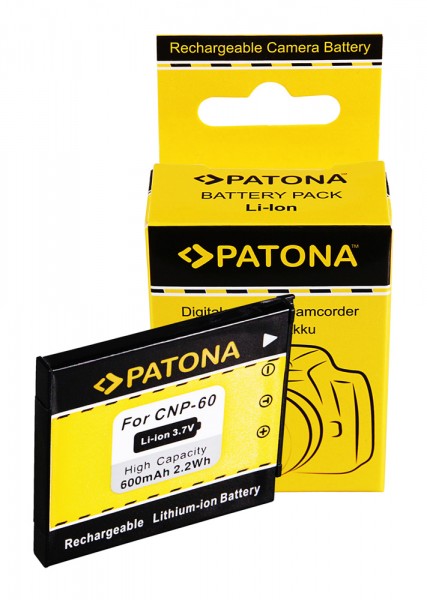 PATONA Batterie pour Casio NP-60 Exilim EXS10 EX-S10 EXZ80 EX-Z80 EXZ9 EX-Z9