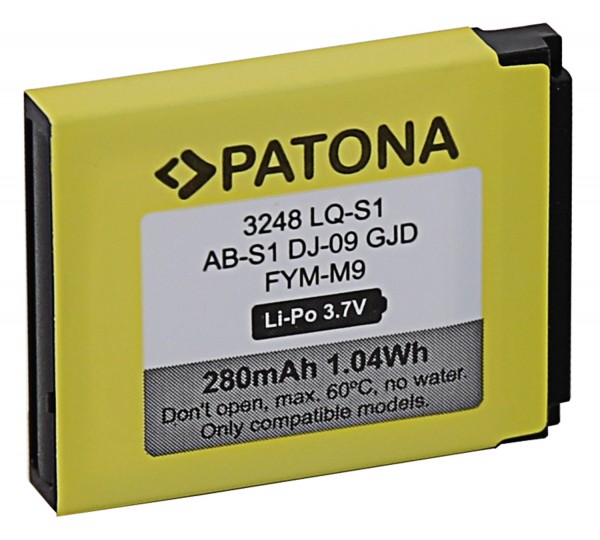 PATONA Battery f. LQ-S1 AB-S1 DJ-09 GJD FYM-M9