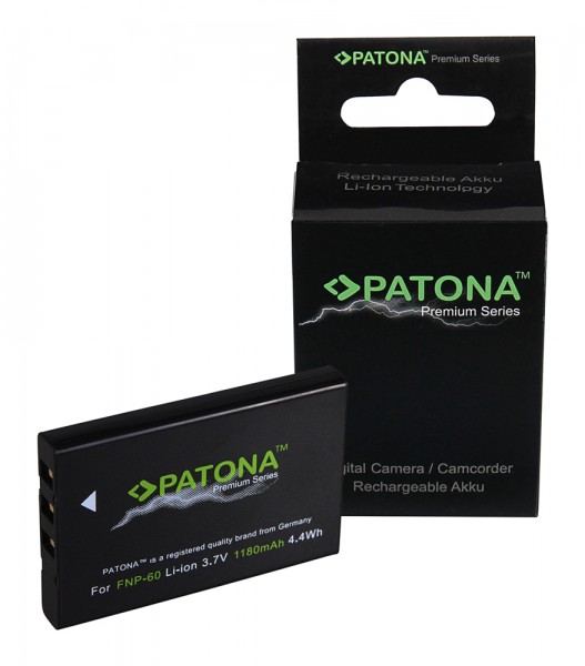 PATONA Premium Batterie pour AITO NP-60 23002 NP-60 NP-60 Casio NP-60 QV QVR3 QV-R3 QVR4