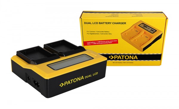 PATONA Dual LCD USB Charger for Nikon ENEL15 EN-EL15