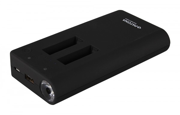 Powerbank f. 2x GoPro Hero 4 batteries incl. USB-Output by PATONA