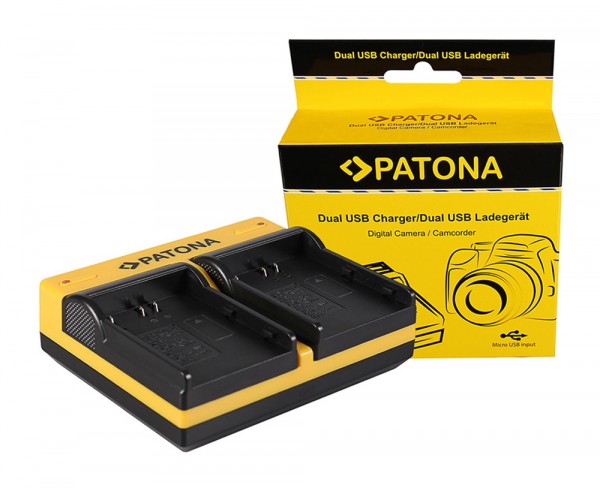 PATONA Dual LCD USB Chargeur pour Konica Minolta Nikon EN-EL3 EN-EL3e FNP-150 BLM5 Dynax 5D 7D