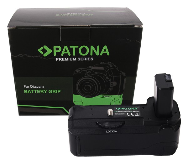 PATONA Premium Battery Grip VG-A6300 Sony A6000 A6300 A6500 for 1 x NP-FW50 Battery incl. wireless control