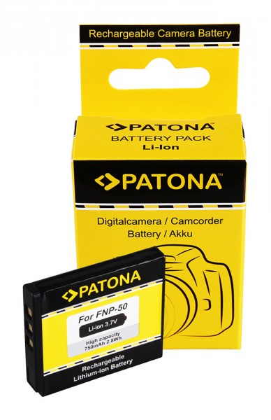 PATONA Batterie pour Fujifilm NP-50 FinePix F100fd F300EXR F500EXR F50fd F550EXR