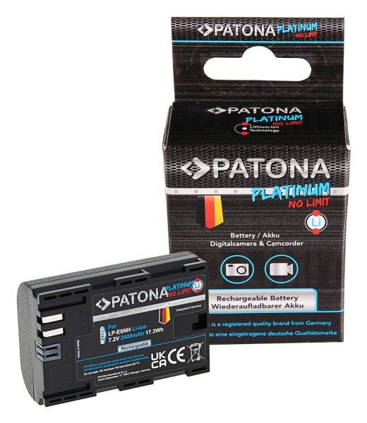 PATONA Comfort Batterie Canon LP-E6NH pour Canon EOS R5 EOS R6 R6II R7