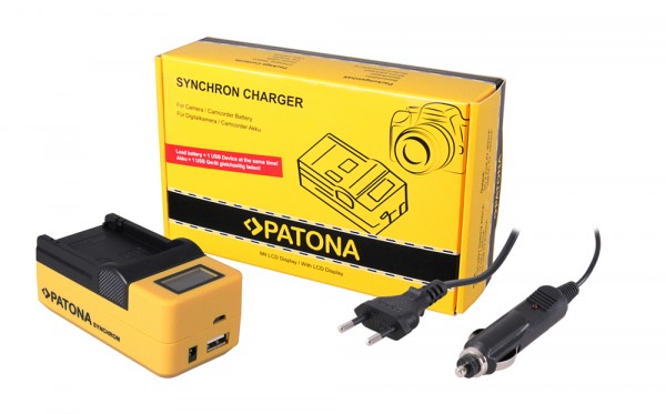 PATONA Chargeur USB synchrone pour Canon Canon NB-4L NB-5L Digital Ixus i7 800 IS 850 IS 860 IS