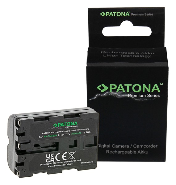 PATONA Premium Battery f. Sony NP-FM500H Alpha DSLR-A100 DSLR-A100H 57 65