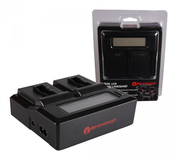 BERENSTARGH Dual LCD USB Chargeur pour GoPro Gopro AHDBT-401 Hero4 Black Edition Gopro AHDBT-401 Hero5