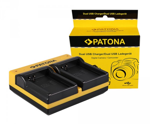 PATONA Dual LCD USB Chargeur pour Olympus Olympus BLN-1 OMD EM1 E-M1 EM5 E-M5 EM5 Mark II E-m5