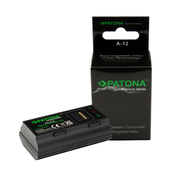PATONA Batterie Premium pour. Arlo A-12 A12 AVD2001 Essential Wireless Video Doorbell Camera avec Micro-USB