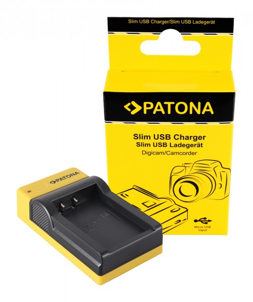 PATONA Slim Micro-USB Ladegerät f. Canon LP-E17 EOS 750D 760D 8000D Kiss X8i Rebel Rebel T6i Rebel