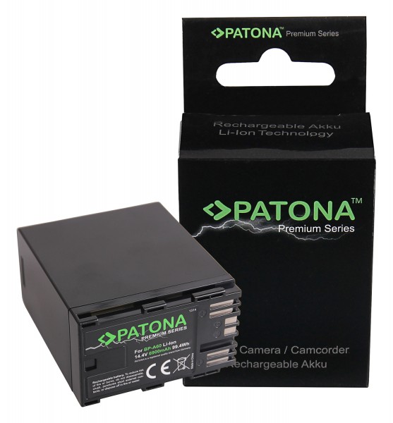 PATONA Premium Batterie pour Canon BP-A60 EOS C200 C200B C200 PL C300 Mark II XF705 CA-CP200L 7000mAh