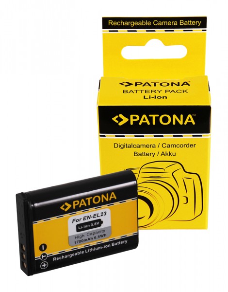 PATONA Battery f. Nikon Coolpix P600 Nikon EN-EL23 ENEL23 Nikon P600