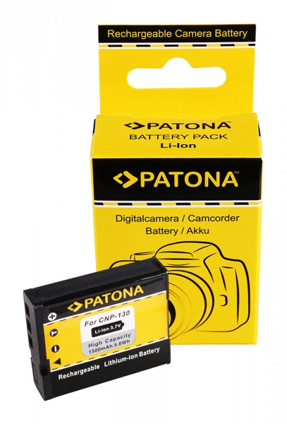 PATONA Batterie pour Casio NP-130 Exilim EXH30 EX-H30 EXZR100 EX-ZR100
