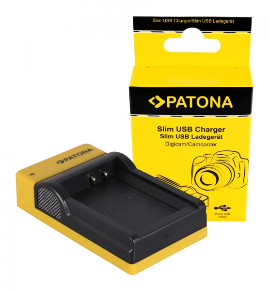 PATONA mince Chargeur Micro-USB pour Canon LP-E10 EOS EOS1100D EOS-1100D Rebel T3 LP-E10 Kiss X50