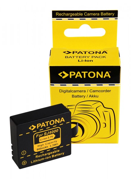 PATONA Batterie pour SJCAM SJ4000 SubTig3 Rollei Actioncam 220 300 300 Plus 310 330 415 416 426