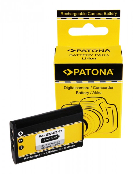 PATONA Batterie pour Nikon EN-EL11 CoolPix S550 S560 EN-EL11 EN-EL11 Pentax EN-EL11