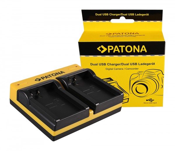 PATONA Dual LCD USB Chargeur pour Garmin Garmin P11P15-04-N02 Montana 600 600 Moto 650 650 t