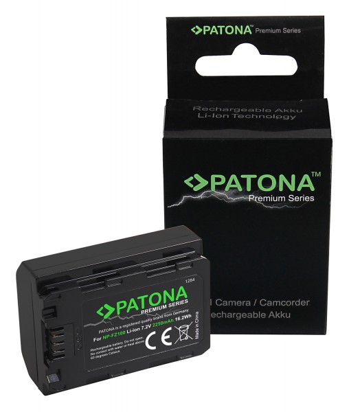 PATONA Premium Battery f. Sony NP-FZ100 HVR-Z1C HVR-V1C FX7E NEX-FS100