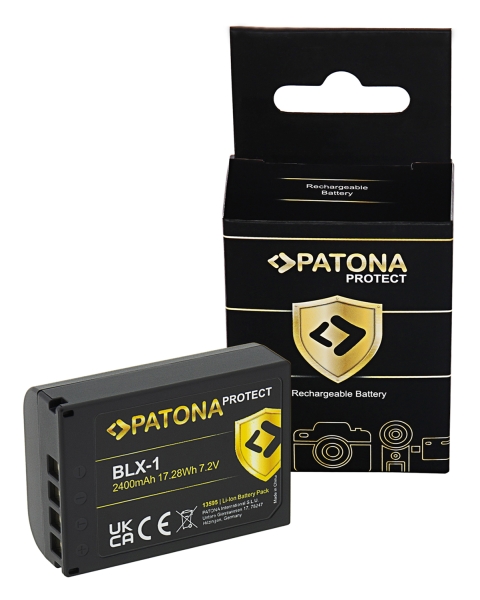 PATONA PROTECT Battery f. Olympus BLX-1 OM-1