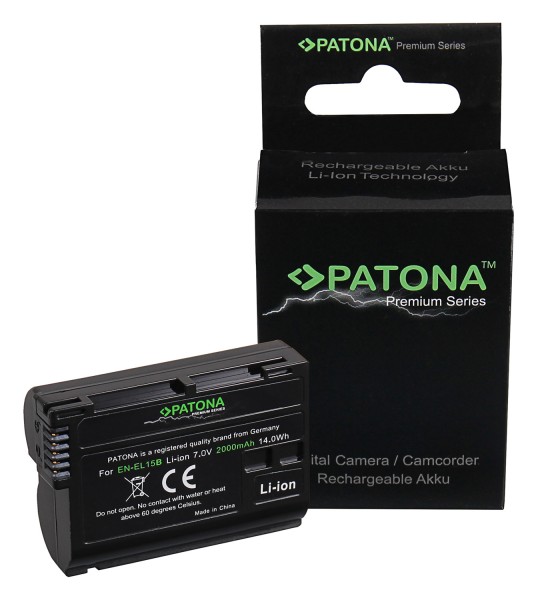 PATONA Premium Batterie pour Nikon EN-EL15 EN-EL15b 1 V1 EN-EL15 D600 D610 D7000 D7100 D7200 D800