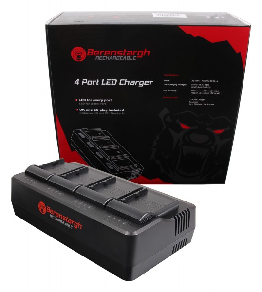 Berenstargh Chargeur 4 Channel pour Canon BP-A30 BP-A60 BP-A65 EOS C200 C200B C300 Mark II XF705