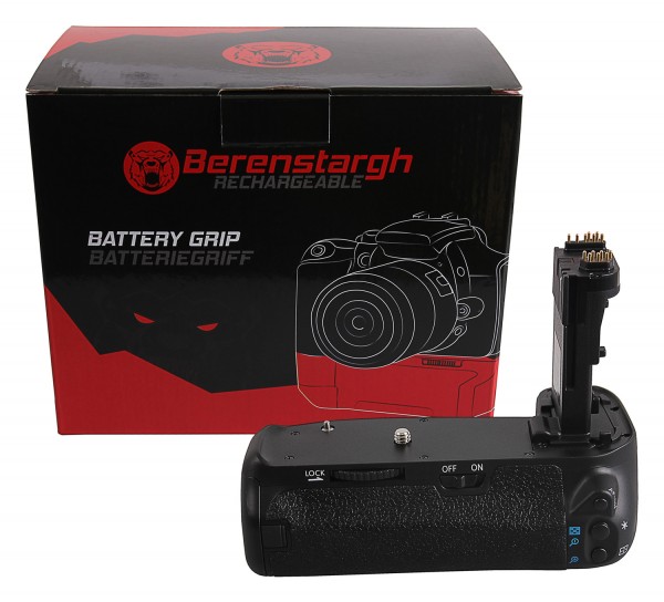 Berenstargh Battery Grip for Canon EOS 70D 80D 90D BG-E14H for 2 x LP-E6 batteries