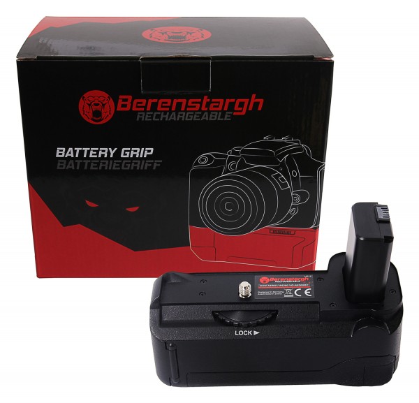 Berenstargh Battery Grip VG-A6300 for Sony A6000 A6300 A6400 for NP-FW50 batteries incl. 2,4G wireless control