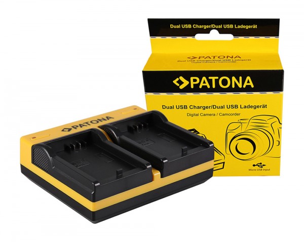PATONA Dual LCD USB Chargeur pour Canon Canon LP-E5 EOS 1000D 450D 500D