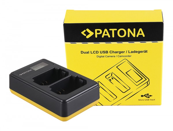 PATONA Dual LCD USB Ladegerät f. Sony NP-FZ100 A7 III A7M3 Alpha 7 III A7 R III A7RM3 Alpha 7 R III