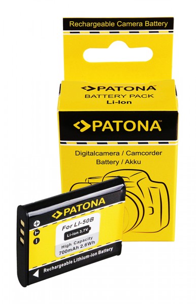 PATONA Batterie pour Casio Li-50b TR350 TR-350 Li-50b Li-50b General Imaging Li-50b