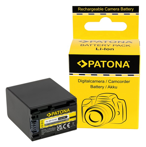 PATONA Batterie pour Sony NP-FV100 CX E HDRCX350VET E HDR-CX350VET HDRCX110
